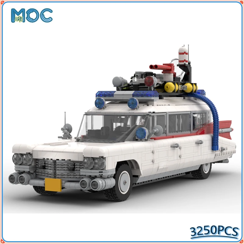 Classic Movie Car New City Building Blocks Creative Ghost Car Model DIY Assembled Education Bricks Toys Christmas Gifts