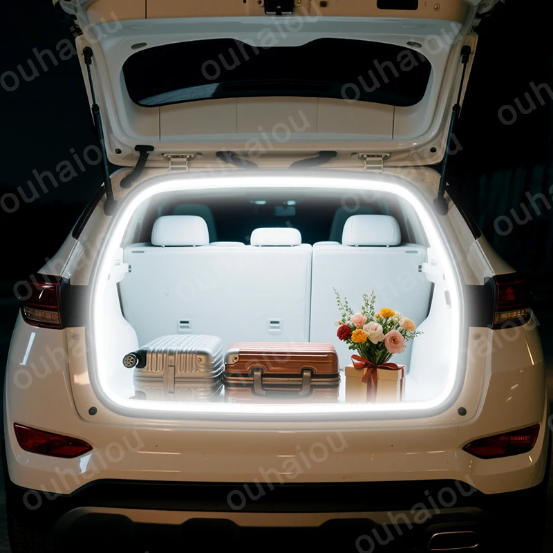 For Hyundai Tucson MUFASA Creta trunk light modification light Atmosphere lights White warm white Rear Trunk LED Light Bar