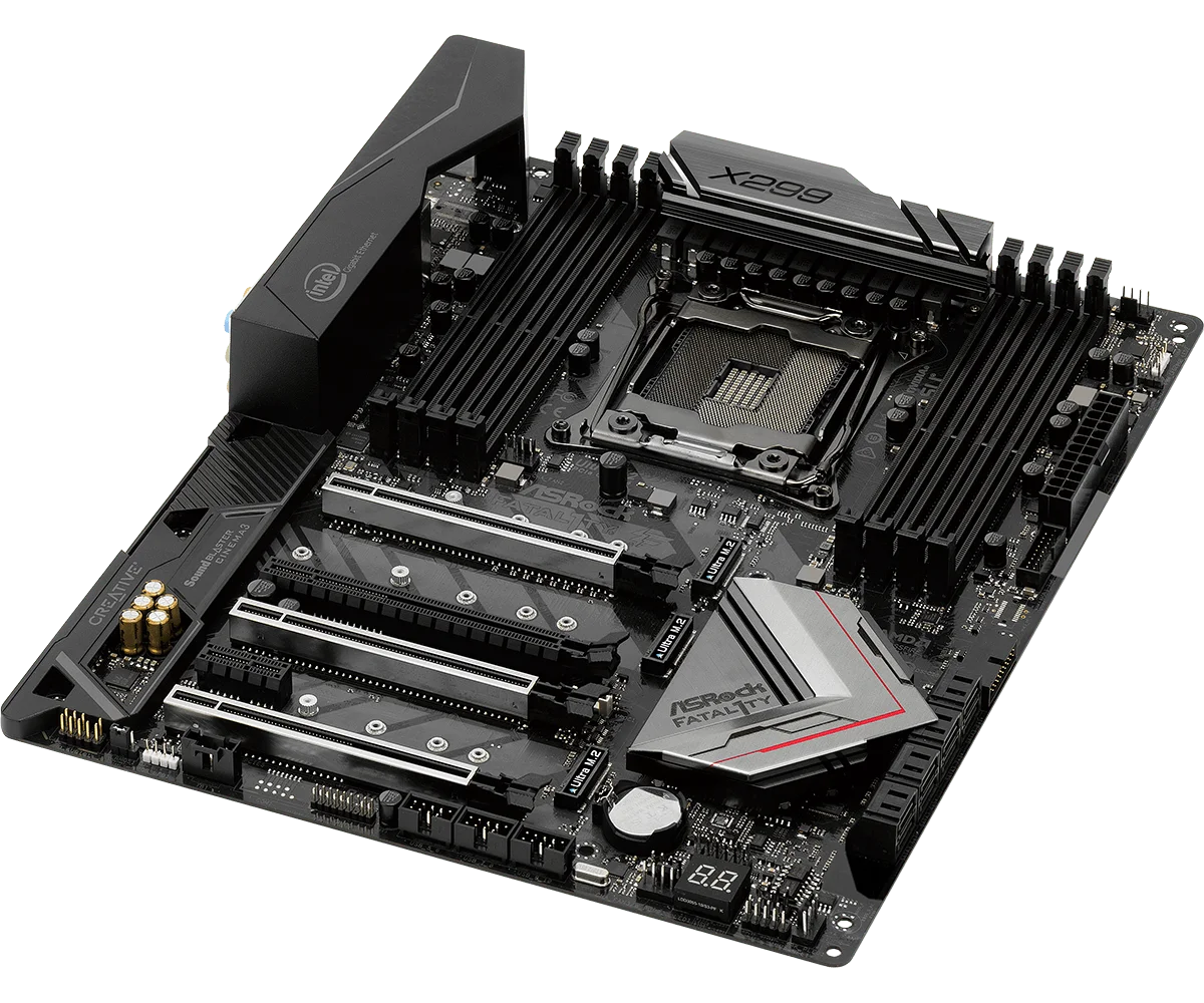 Imagem -03 - Asrock-placa-mãe Gaming k6 Lga 2066 Ddr4 128gb Pci-e 3.0 Usb 3.1 M.2 Usb 3.1 Suporte Atx Core I9-9940 X299