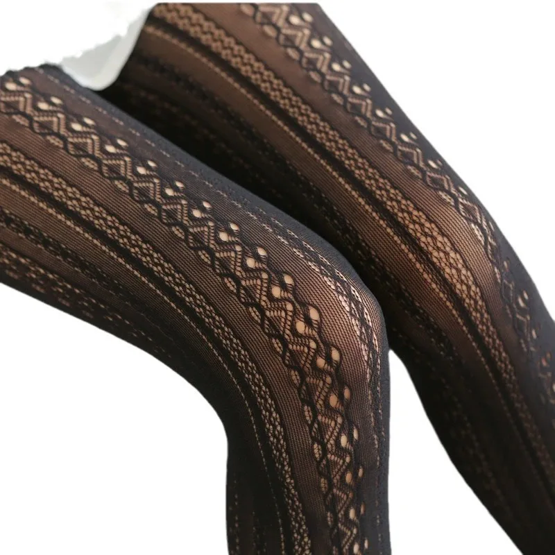 

Кружевные колготки для девочек с цветочным узором, тонкие, ажурные, базовый слой, в стиле Лолита, женские, премиум-качество, вязаные леггинсы