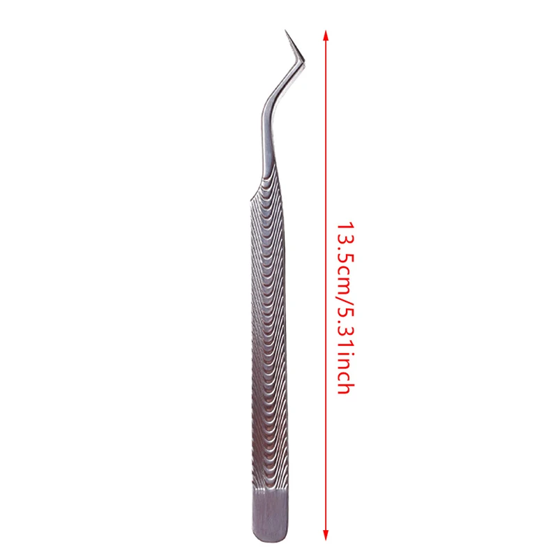 NEW Stainless Steel Superhard Eyelashes Tweezer Precision Anti-Static Tweezer For Eyelash Extension Makeup Tools