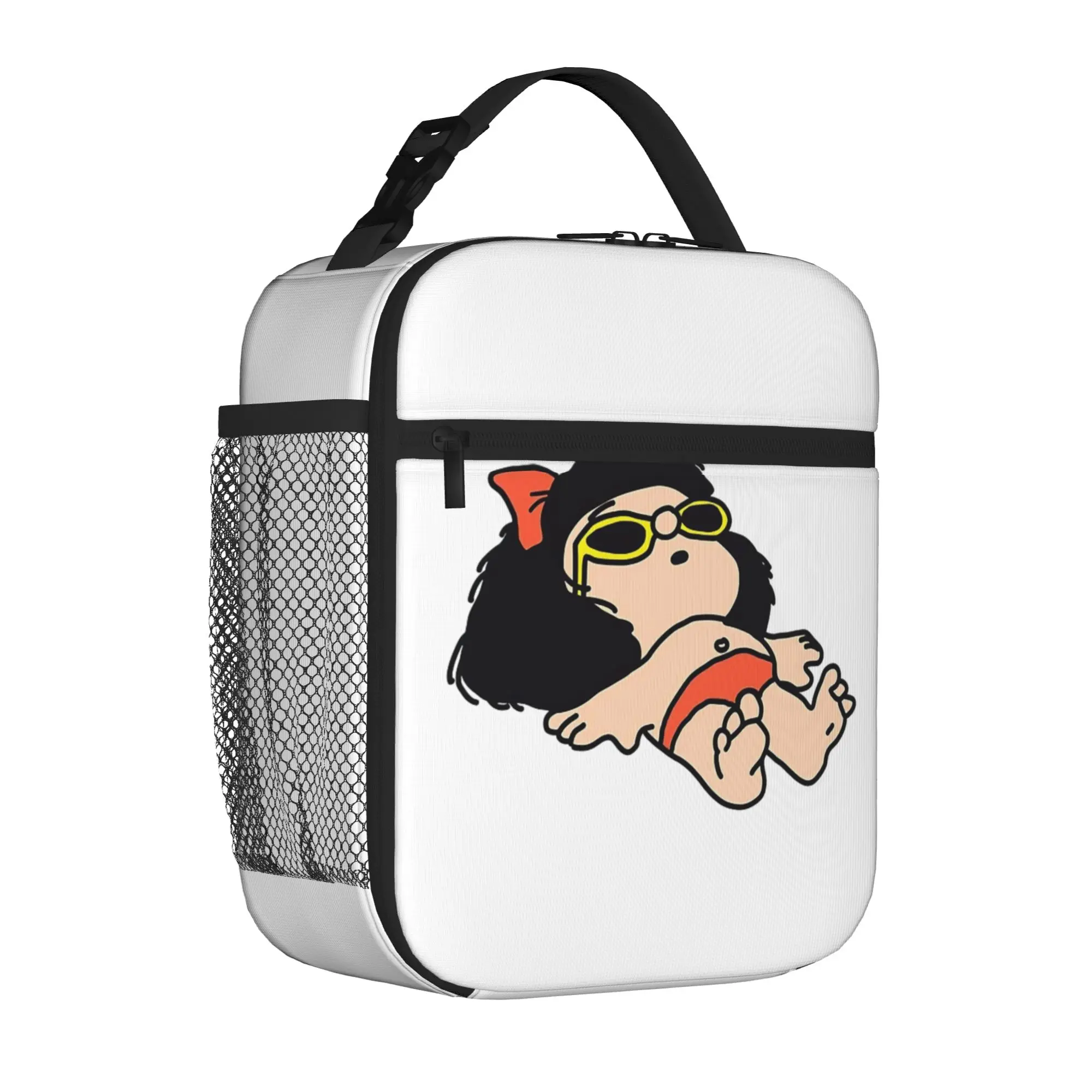 Cartoon M-Mafaldas Thermal Insulated Lunch Bags for Office  Portable Food Bag Container Cooler Thermal Food Box