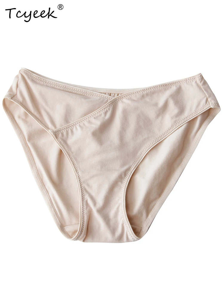 

Трусики из 100% тутового шелка с подкладкой Tcyeek, однотонные, простые, с низкой талией, удобное дышащее, приятное для кожи нижнее белье P330451QD