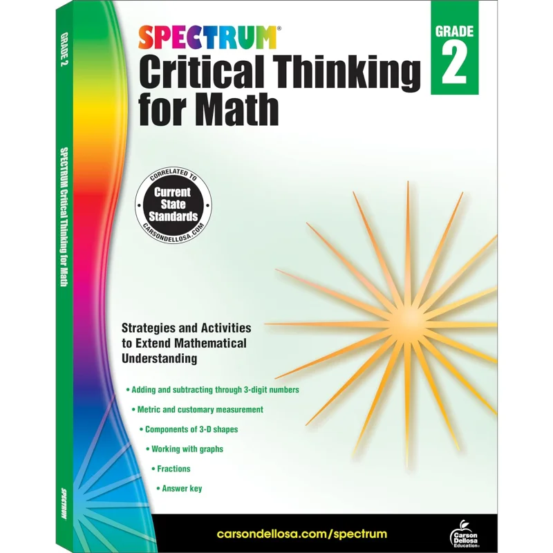 Critical Thinking For Math Grade 2 Carson Dellosa Education Carson Dellosa Education 9781483835495 Book