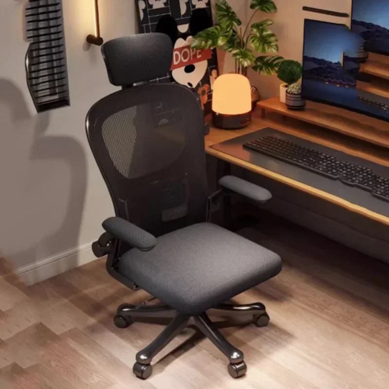Y Rotating Comfortable Office Chair Design Armrest Black Adjustable Office Chairs Comfy Accent
