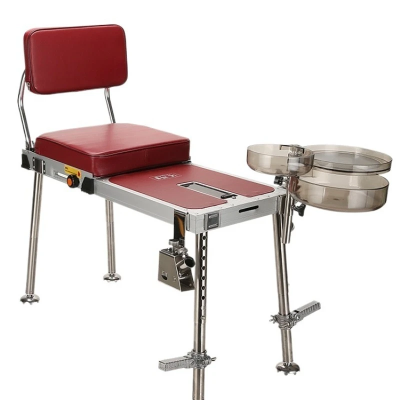 Multifunctional lifting mini thickened ultra-light portable small fishing table chair fishing platform