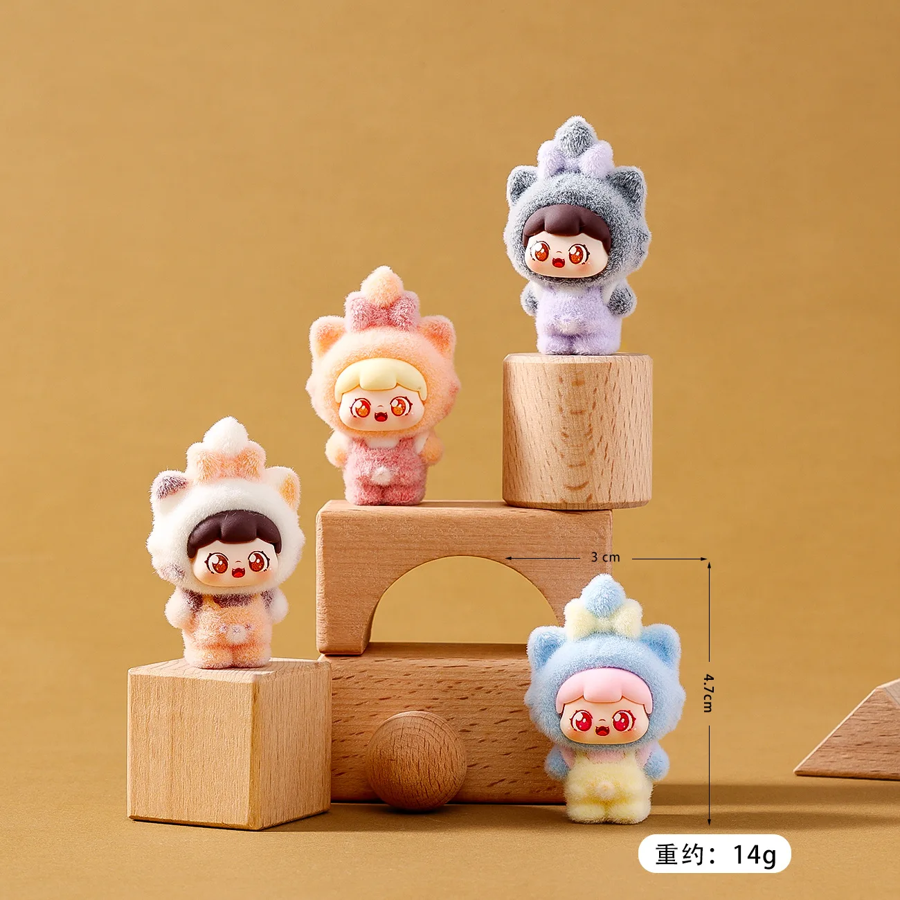 9PCSThreedimensional Meow Meow Sweetie تمثال سطح المكتب، لعبة عصرية، تمثال لطيف، زخرفة سطح المكتب