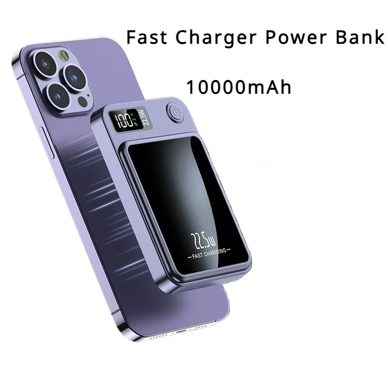 

Macsafe Powerbank Magnetic Wireless 15W Fast Charger Power Bank 10000mAh For iPhone 15 14 13 12Pro Max Portable External Battery