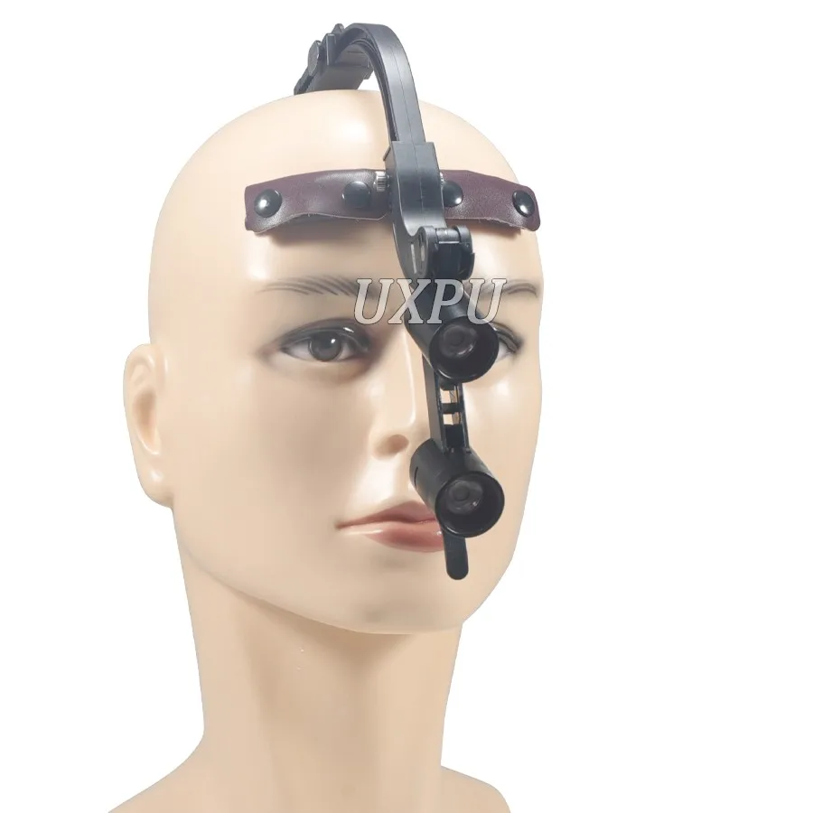 Dental Binocular Magnifying Glasses Can Be Used For Head Mounted Oral Surgery With Dual Headlight Of 2.5X/3.5X Loupe