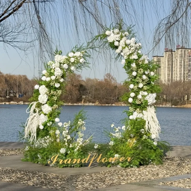 

High Quality Silk Artificial Flowers Wed Arch Artificial Flower Arch for Wedding Decoration