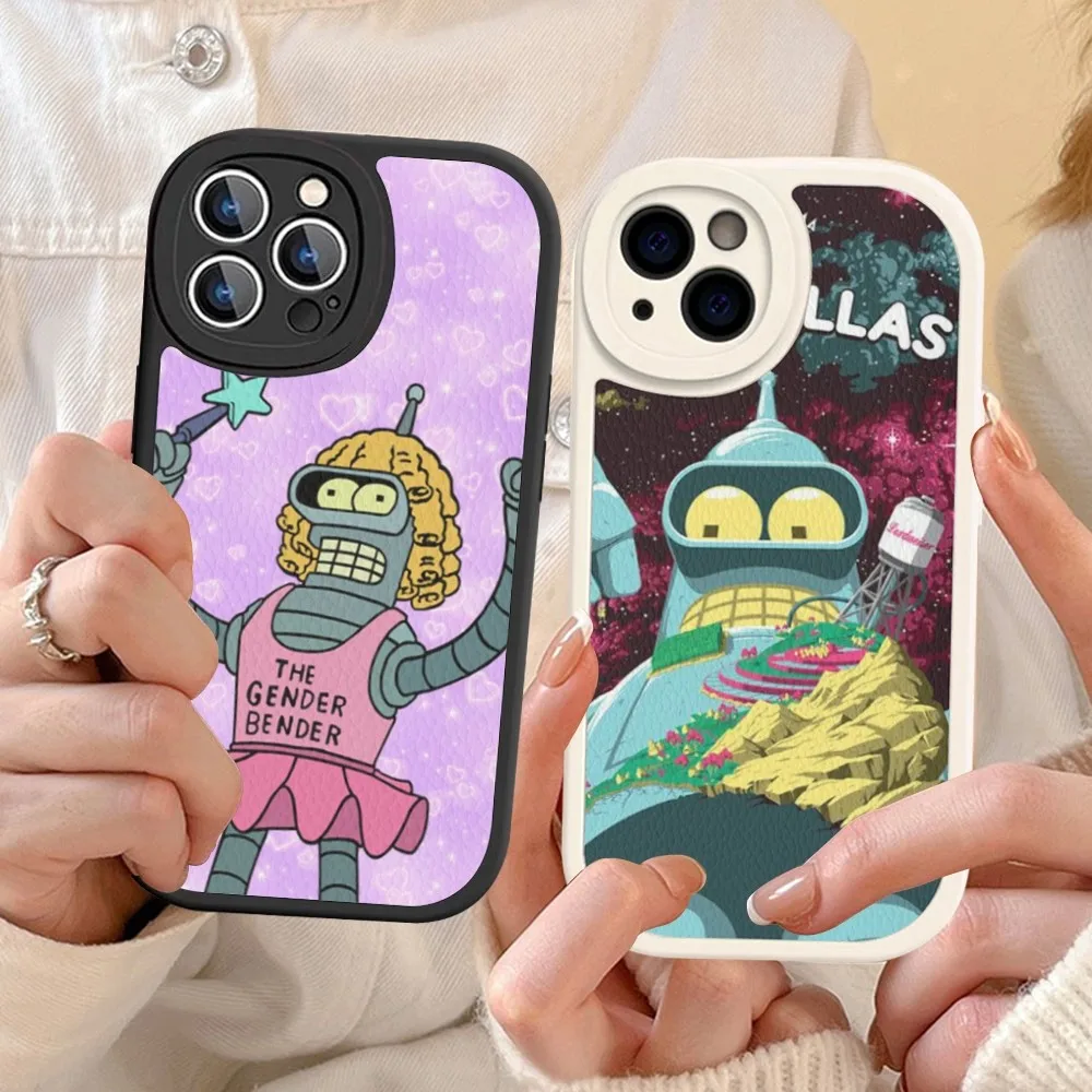 Anime F-FuturamaS Phone Case Hard Leather For iPhone 14 13 12 Mini 11 14 Pro Max Xs X Xr 7 8 Plus Fundas