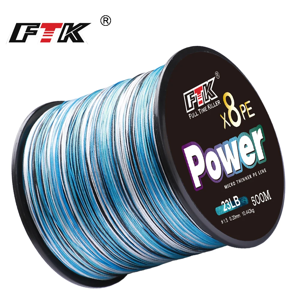 

FTK 4/8 Strands Fishing Line 300M 500M Multifilament Fishing Line Fishing Accessories Braided Cord For Fishing Fishing Carp