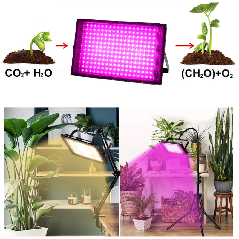 식물 칼슘 보충제 성장 조명, 풀 스펙트럼 LED 양자 플레이트, 식물 성장 램프, 묘목 심기 필 라이트 램프