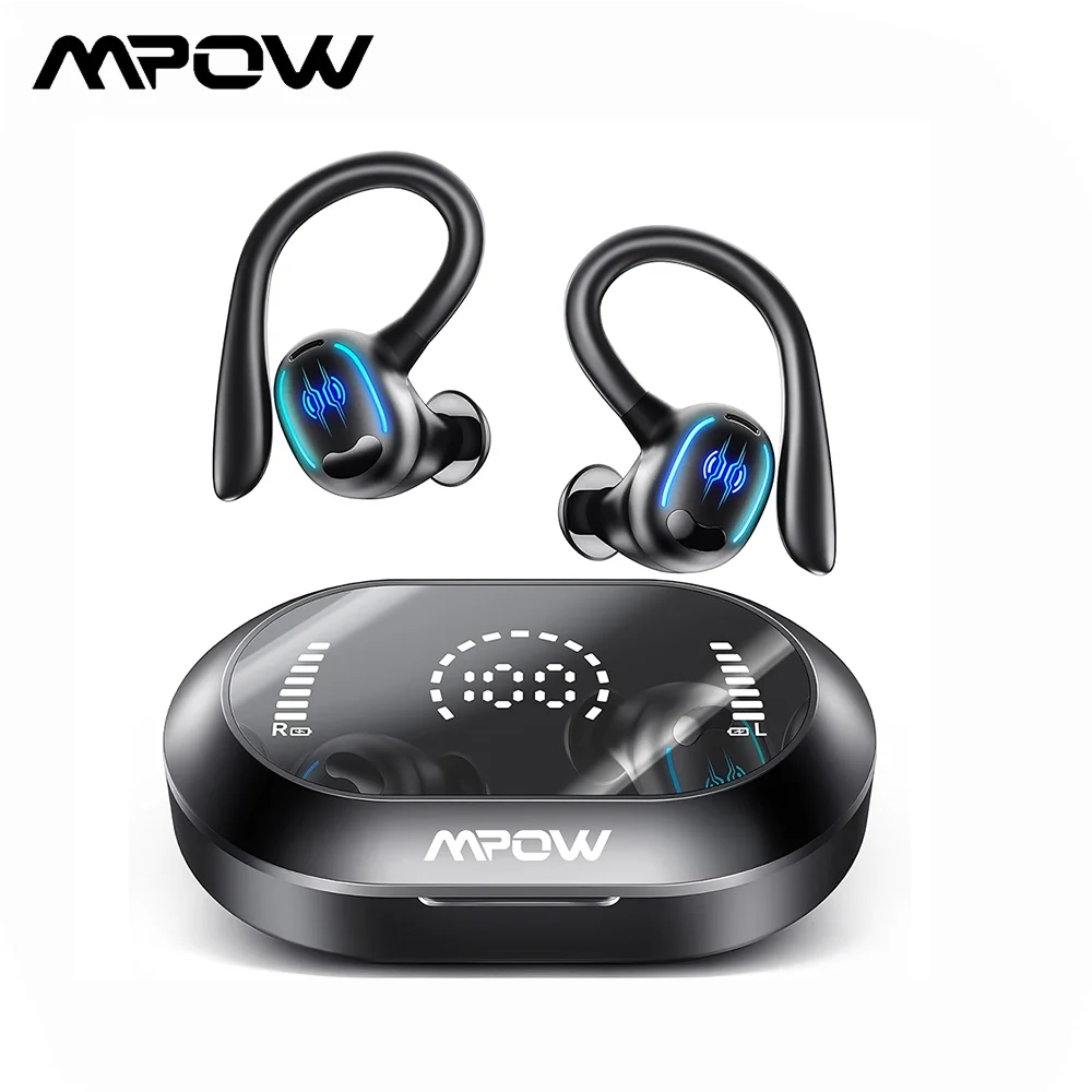 

Mpow YYK-635 IPX7 водонепроницаемые спортивные наушники Bluetooth 5,3 Беспроводные наушники с микрофоном CVC с шумоподавлением и 50 часов воспроизведения