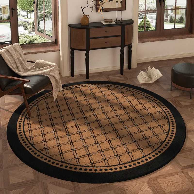 Halloween 2D Illusion Ghost Round Rug Spooky Deep Vortex Pattern Entryway Floor Mat