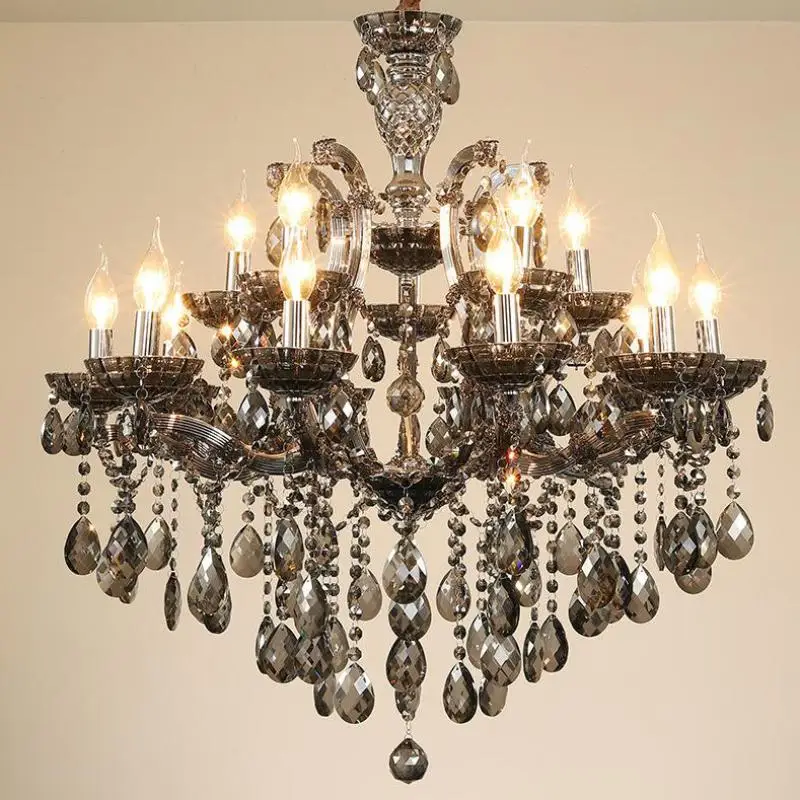 Modern18 arms Dining Room crystal lamp chandeliers for living room crystal lighting bedroom chandelier Led Lampadari