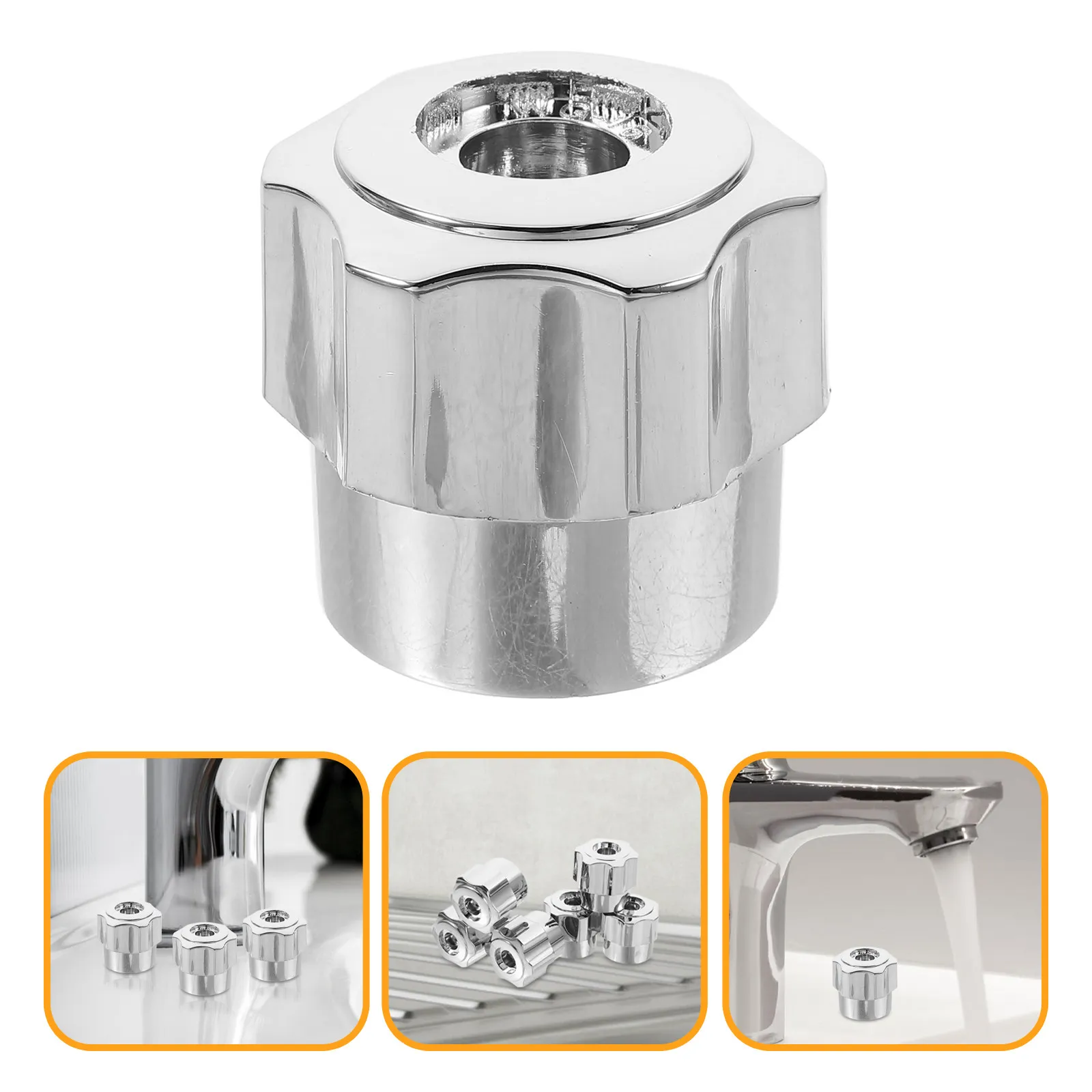 

6Pcs Bathroom Faucet Handle Replacement Aluminum Alloy Tub Shower Knobs Ergonomic Design for Bathtub Faucet Handles Kitchen
