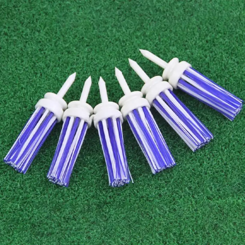 Long Golf Tees para a prática, Golfing Tee Brush, Tees profissionais, Golf Ball Studs, Driver Tees Low Resistant Friction