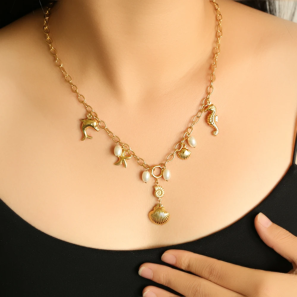 EILIECK Elegante Zirkon-Herz-Anhänger-Halskette für Damen, 18K Gold PVD-beschichteter Edelstahl, Modeschmuck, Halskette, Geschenk – Detail 8