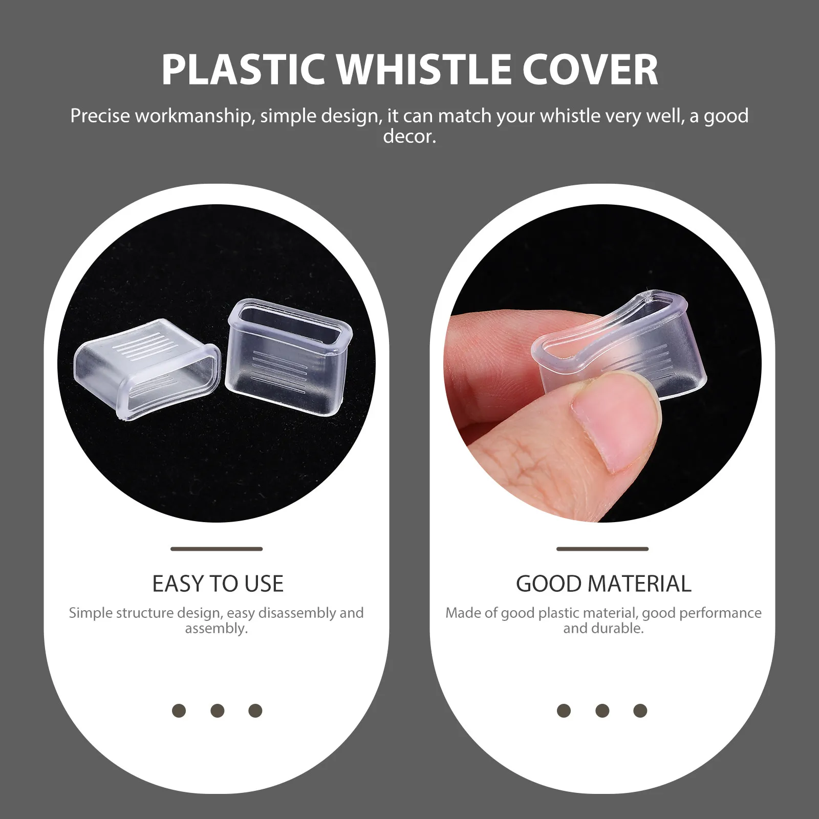 20pcs Basketball Referee Whistle Accessories Durable Plastic Cover Protector Easy Install Save Time Sports Memorabilia Team view 2