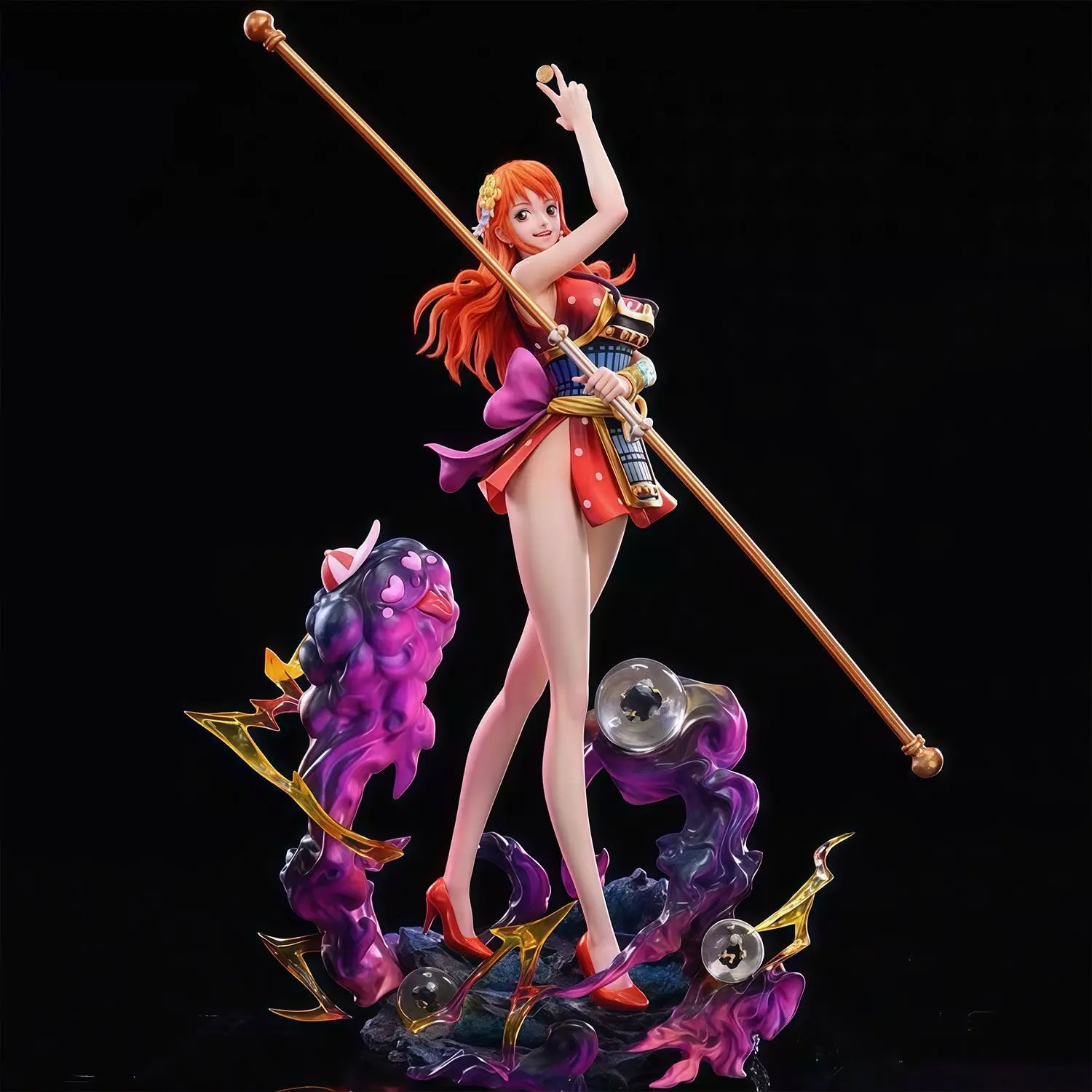 One Piece Samurai Nami Anime Actionfigur PVC-Modell Statue Desktop-Ornamente Sammlerstück Auto-Dekoration Trendige Puppe Spielzeug Geschenk