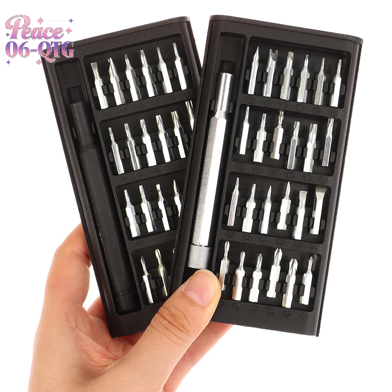 Neues 25-in-1-Präzisions-Magnetschraubendreher-Set, multifunktionales Wartungswerkzeug für die Reparatur von Präzisionselektronik im Telefon, Computer