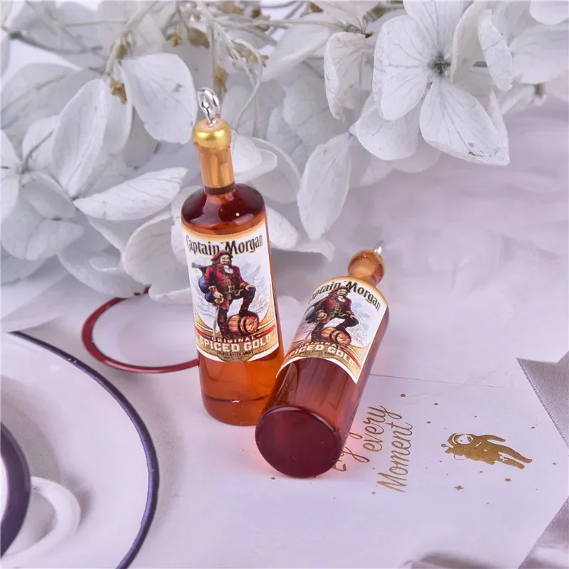 Alcohol Jager Bottle Charms for Earring DIY
