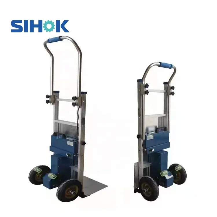 Hot Selling Hand Carts Trolleys Lithium Battery Powered Electric Stair Climber / Stair Climbing Trolley