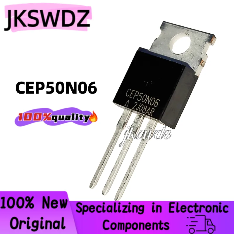 

10-20PCS/Lot Brand New Original CEP50N06 TO-220 60V 50A MOS Field effect transistor Best Quality In Stock