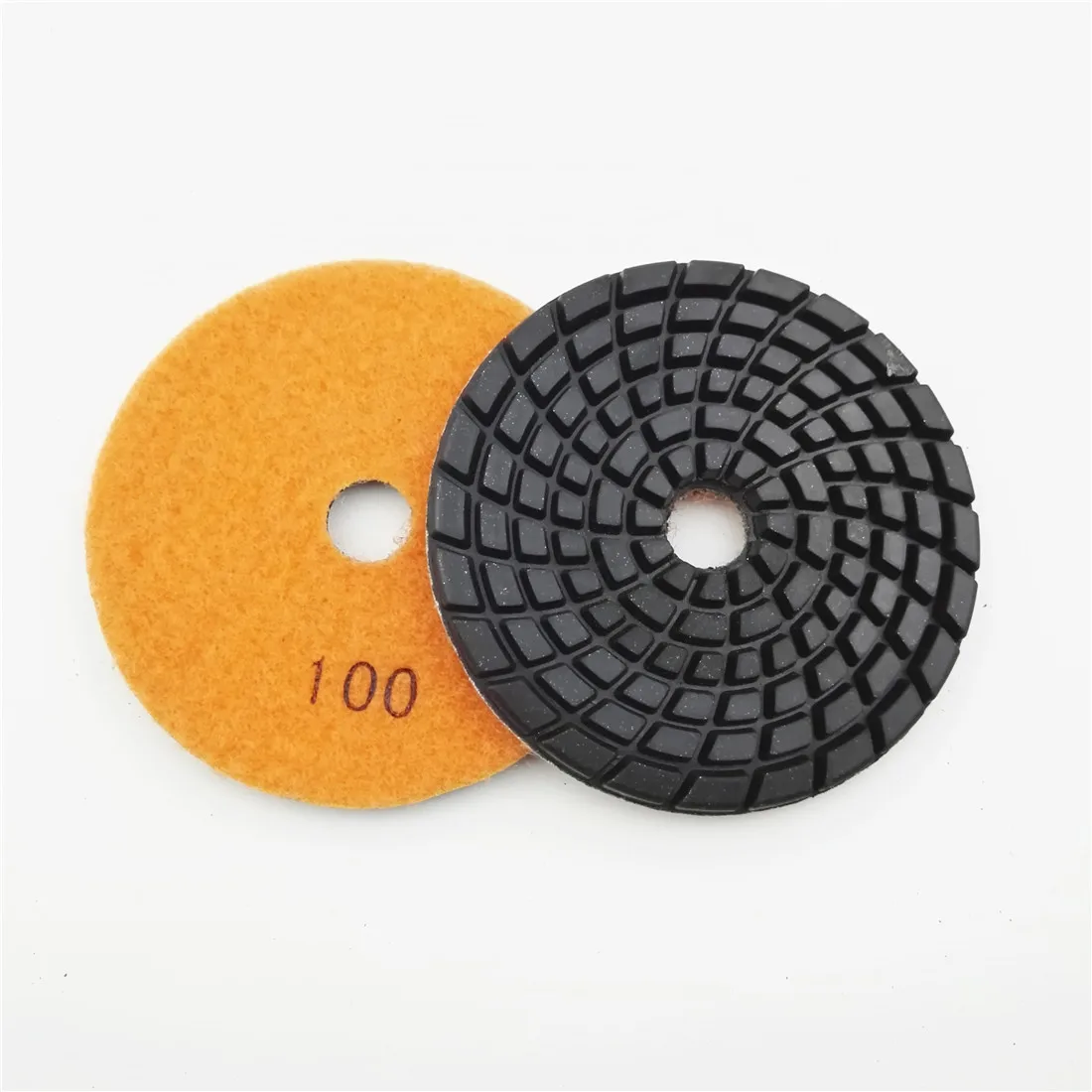 SHDIATOOL 9 Buah 4 Inci Grit #100 Berlian Resin Obligasi Beton Bantalan Poles Lantai Memperbaharui Bantalan Beton Lantai Memperbaharui Reparing Disk