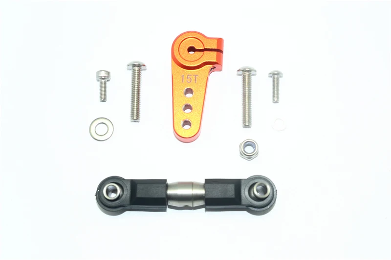 GPM アルミニウム サーボ ホーン ステンレススチール製調整可能なタイロッド付き 1/6 スーパー バハ レイ 4X4 用 -LOS05013