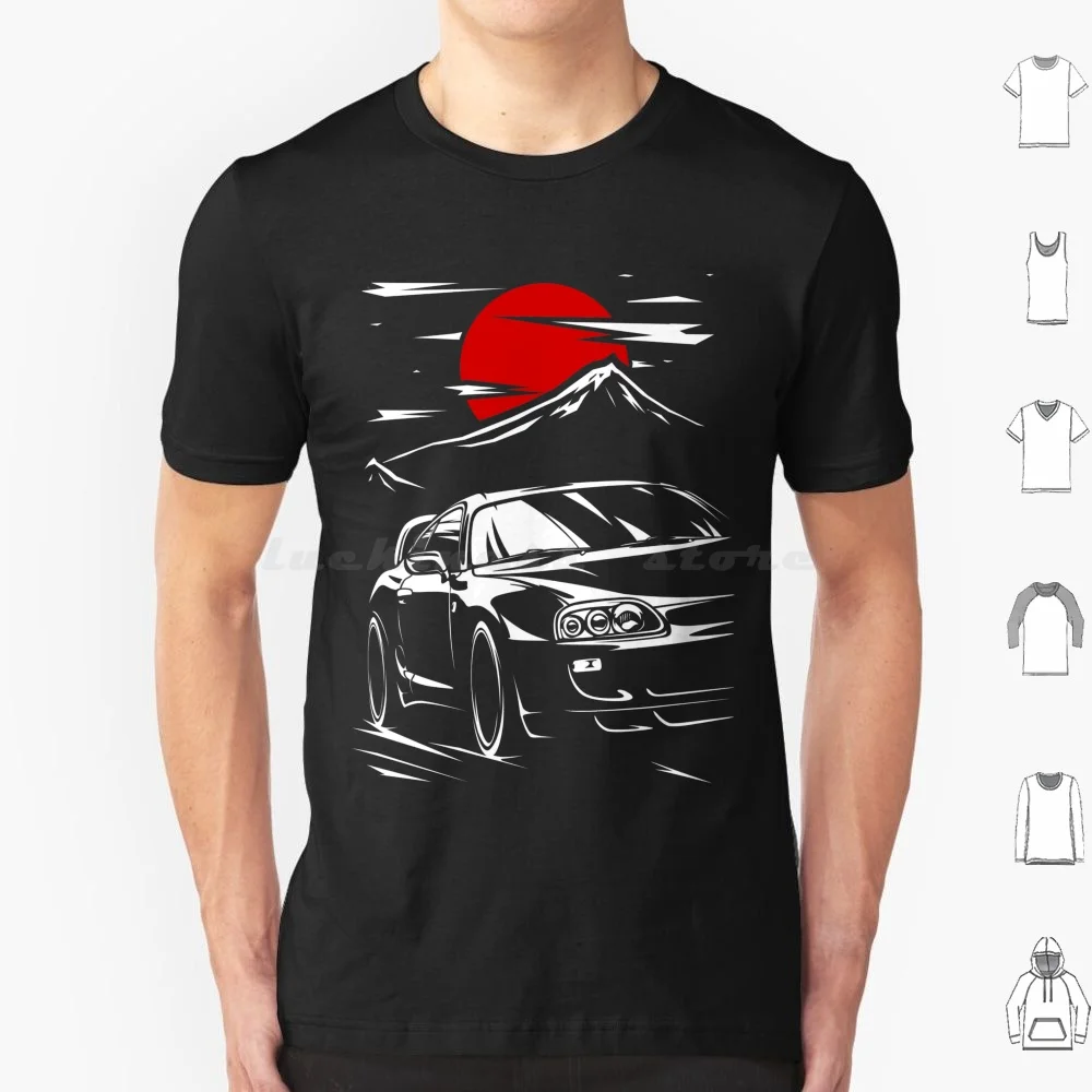 A80 Touge Run T Shirt Cotton Men Women DIY Print Orange Car Fast Furious Movie Turbo Nitrous Paul Walker Brian Oconner Vehicle