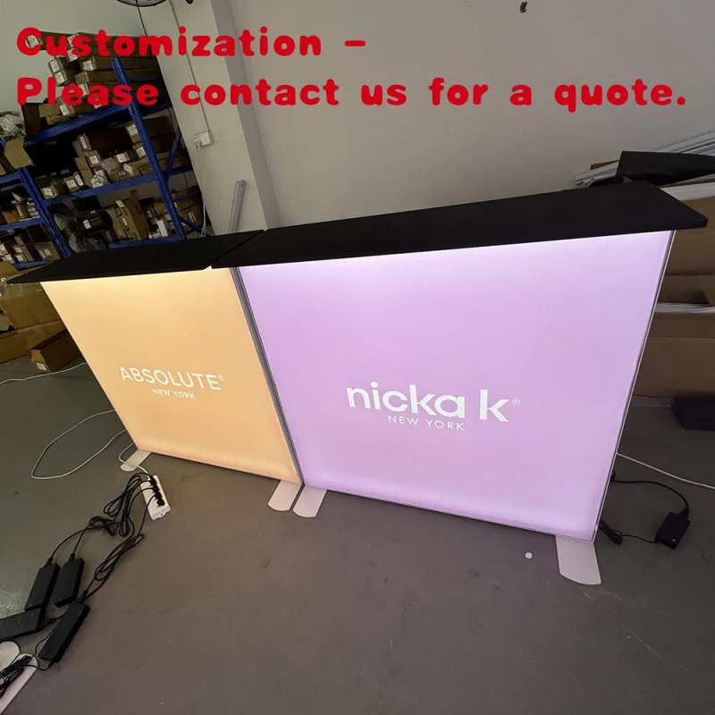 

Изготовленный на заказ. 10x20 футов. Сублимационная краска со светодиодной подсветкой. Легкая выставочная будка для выставки товаров.