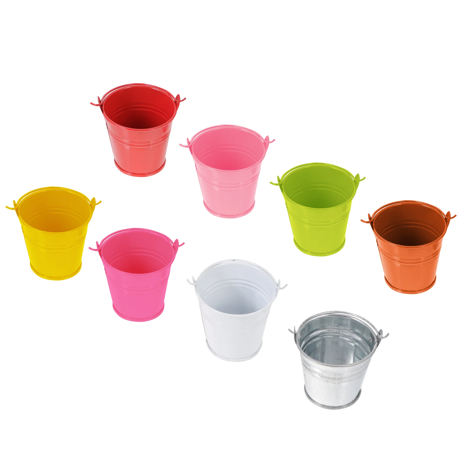 

16 Pcs Iron Buckets Handmade Containers DIY Craft Gifts Rustic Decor Metal Tealight Scented Compact Storage
