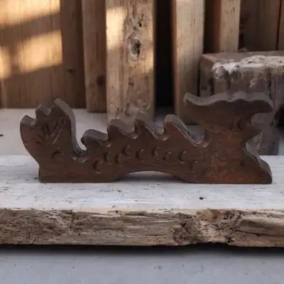 

Elegant Wooden Brush Pen Rack for Calligraphy Supplies Organized Desktop Storage with Asian Inspired Design Ideal As Present