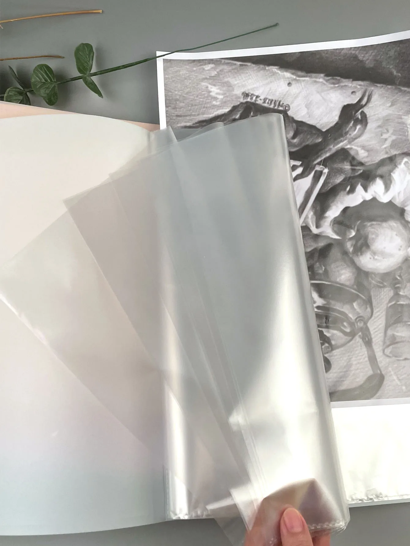 A4 Color Transparent Folder Documents Loose-Leaf Notes Book Student Test Papers Organize and Store School Large-Capacity Station