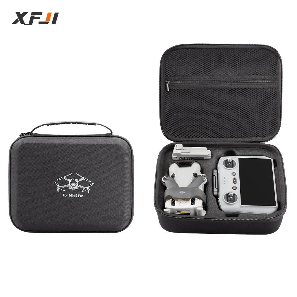 Carrying Case for DJI Mini 4 Pro Storage Bag Drone Accessories Hard Shell Box for Mini4 Pro Snowflake Cloth Splash-proof Handbag