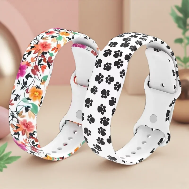 Printed Silicone Loop Sports Watch Strap For Google Fitbit Air Rubber Bracelet Breathable Band Wristband Correa For Fitbit Air