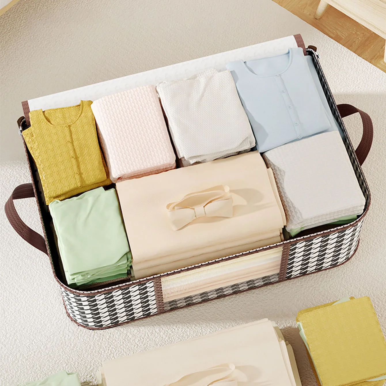 Household Folding Storage Box Quilt Storage Bag Wardrobe Clothing Storage Box Dust Bag Cloakroom Clothes Organizers