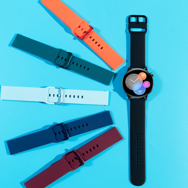 Cinturino in silicone per Samsung Galaxy Watch 6 5 Pro/5/4/classic/Active 2 43mm braccialetto sportivo amazfit gtr gts 4/3/2e/pro 20/22mm fascia