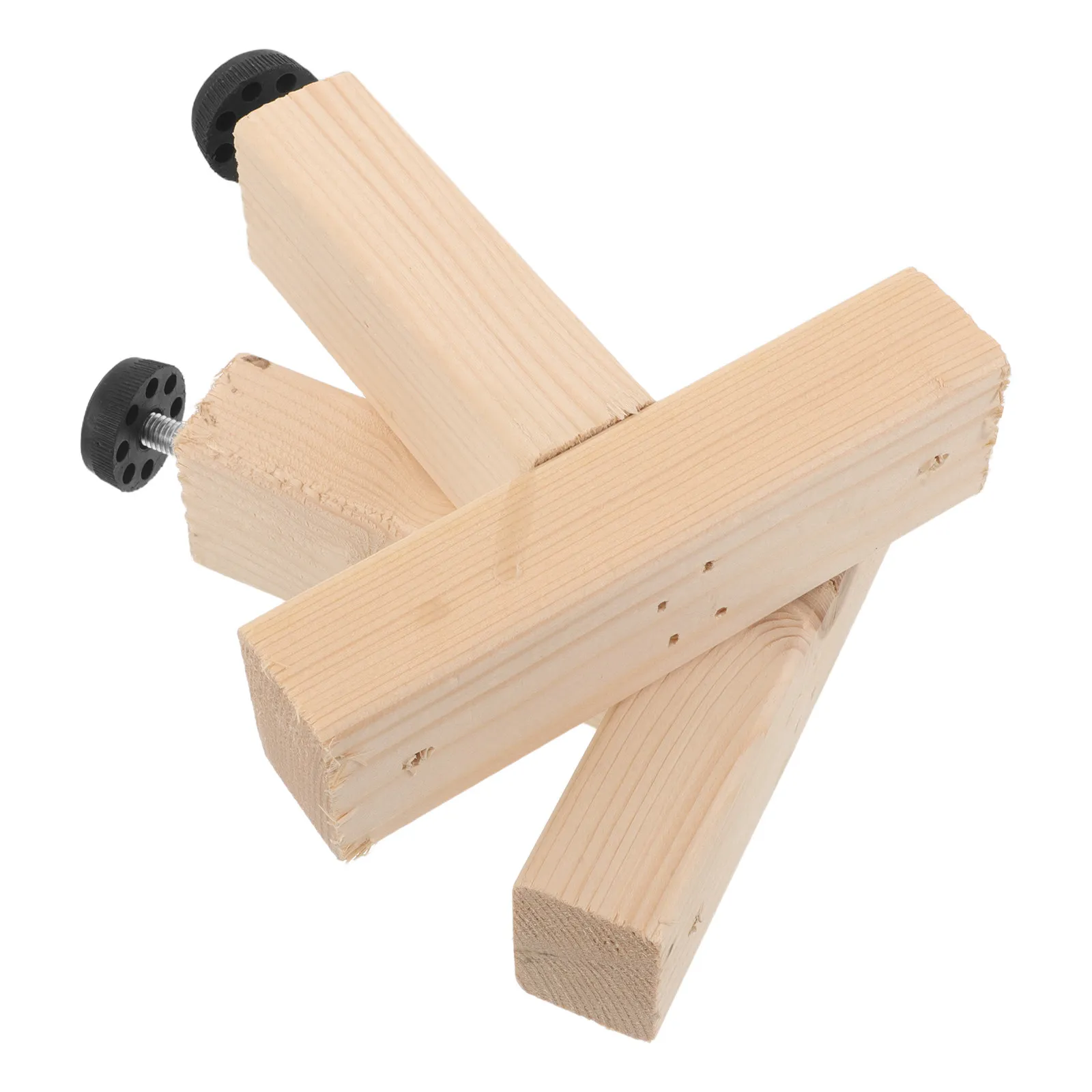 2Pcs Bed Bottom Support Rod Adjustable Height Wooden Legs Nonslip Feet for Bed Frame Reinforcement Heavy Duty Support