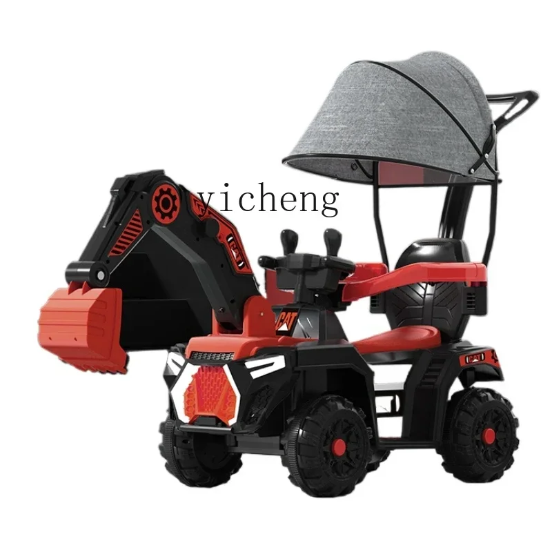 Children's Electric Excavator Children's Mount Excavator Riding Remote Control Engineering Vehicle