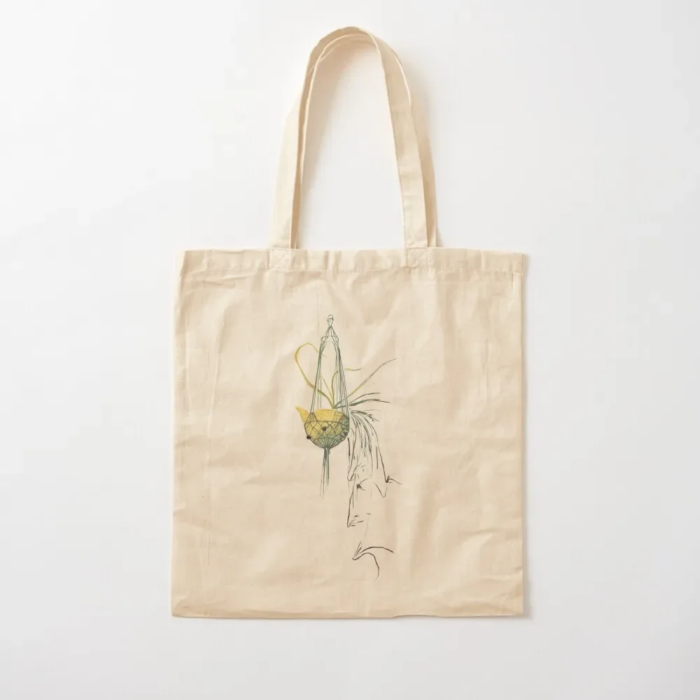 

Spider Plant in a Hanging Teapot Tote Bag reusable grocery bags hand bag tote bags cloth bags shopping cart Tote Bag
