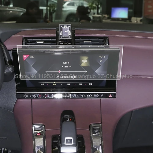 Película protectora de pantalla de TPU para Citroen DS7 2018-2020, película protectora de pantalla táctil de 12,3 pulgadas, accesorios para navegación GPS y coche