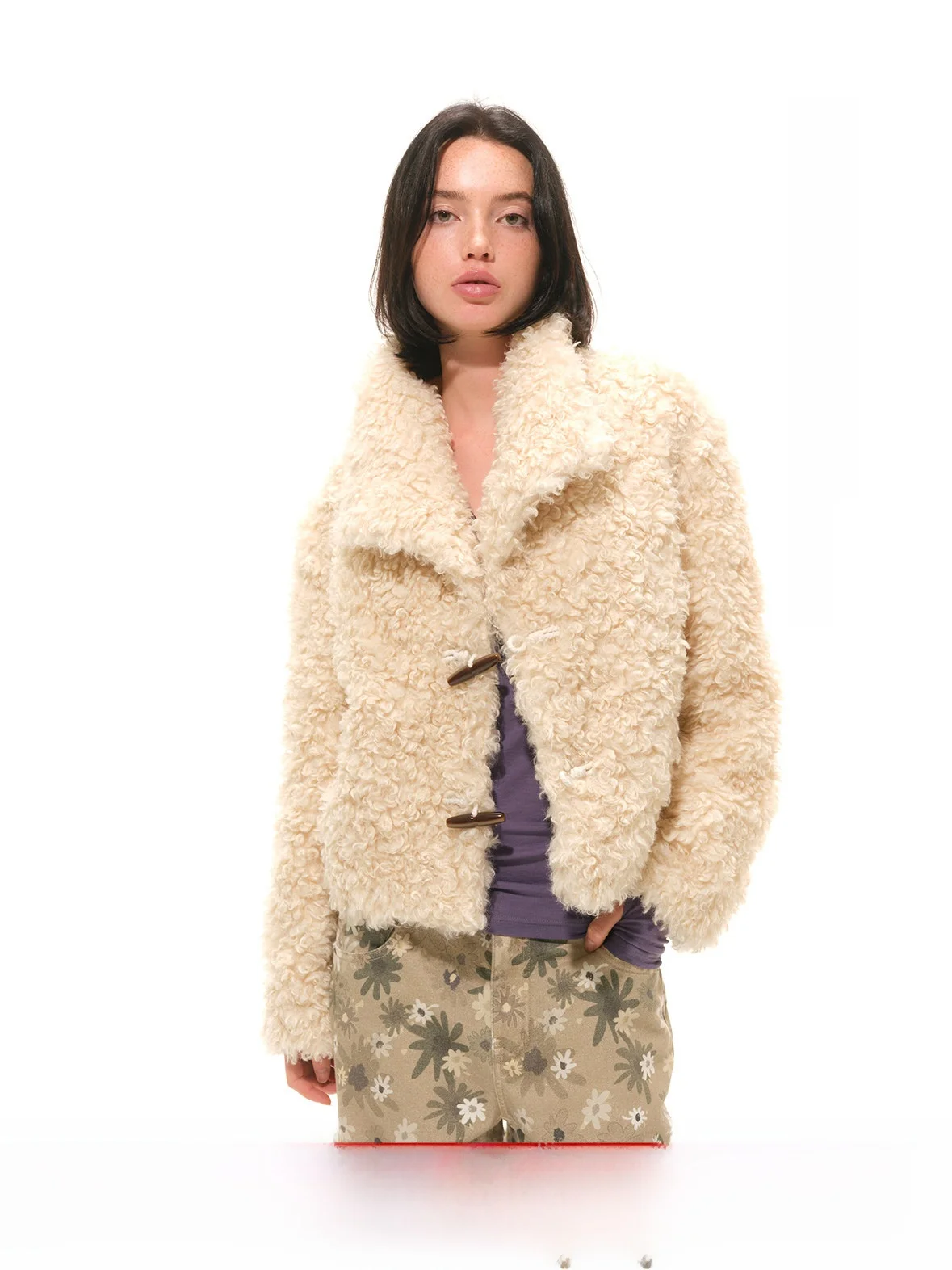 

Женское зимнее пальто Dosordonts из искусственного меха с отложным воротником, на пуговицах, из экологичного полиэстера, теплое, с длинными рукавами