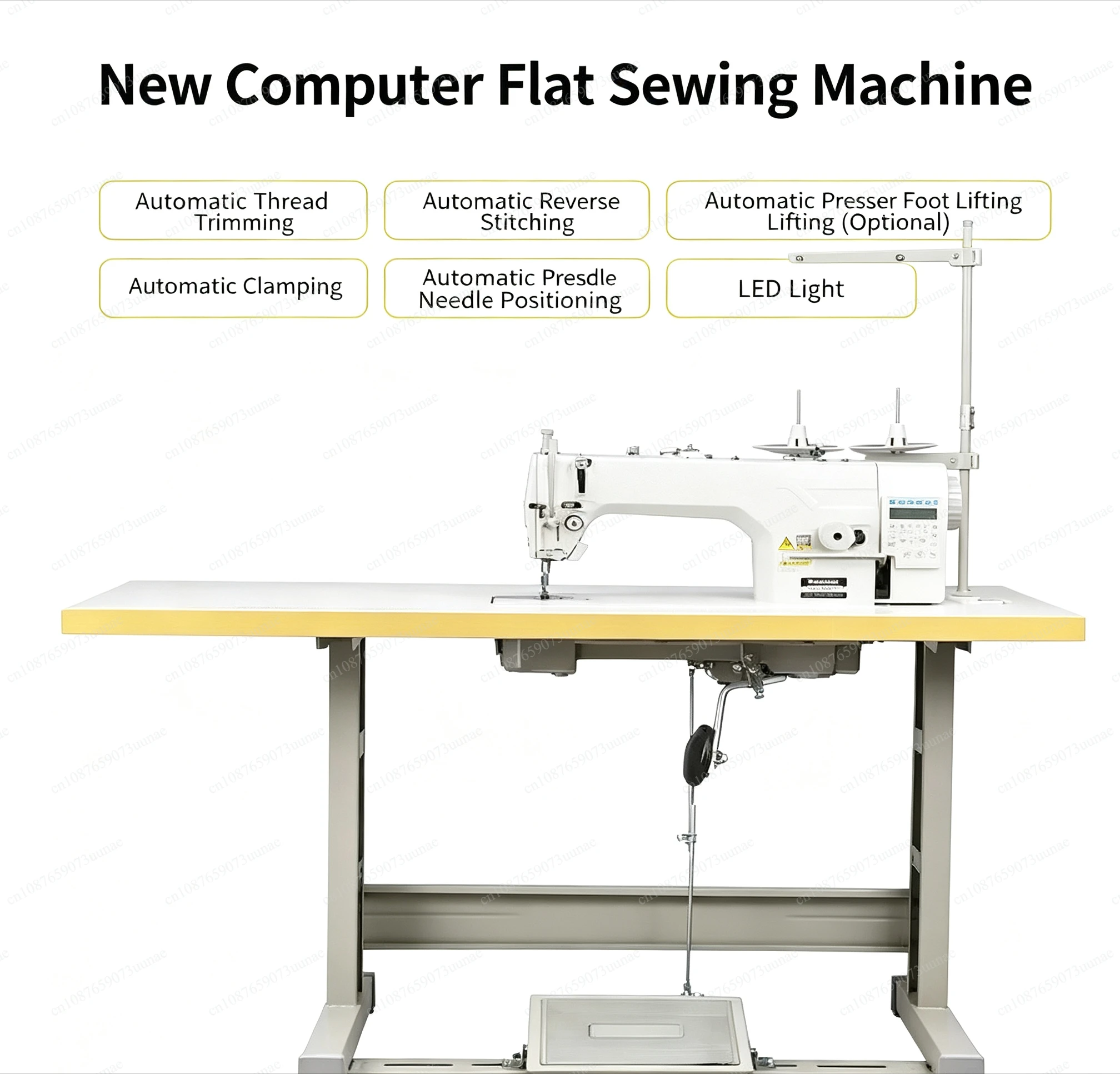Multifunctional Fully Automatic Computerized Flat Sewing Machine High‑Speed Electric Integrated Industrial Sewing Equipment