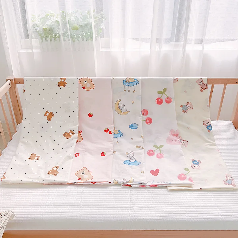 

Pure Cotton Baby Quilt Cover Soft Breathable Kindergarten Student Dormitory Duvet Cover 120x100 PL002
