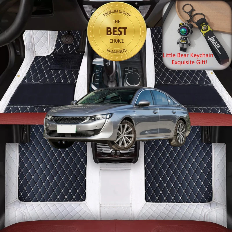 

Customized Fit for Peugeot 508L Saloon 2018-2026 Car Floor Mats Luxury Car Accessories Auto Carpet Mats Left/Right-hand Drive