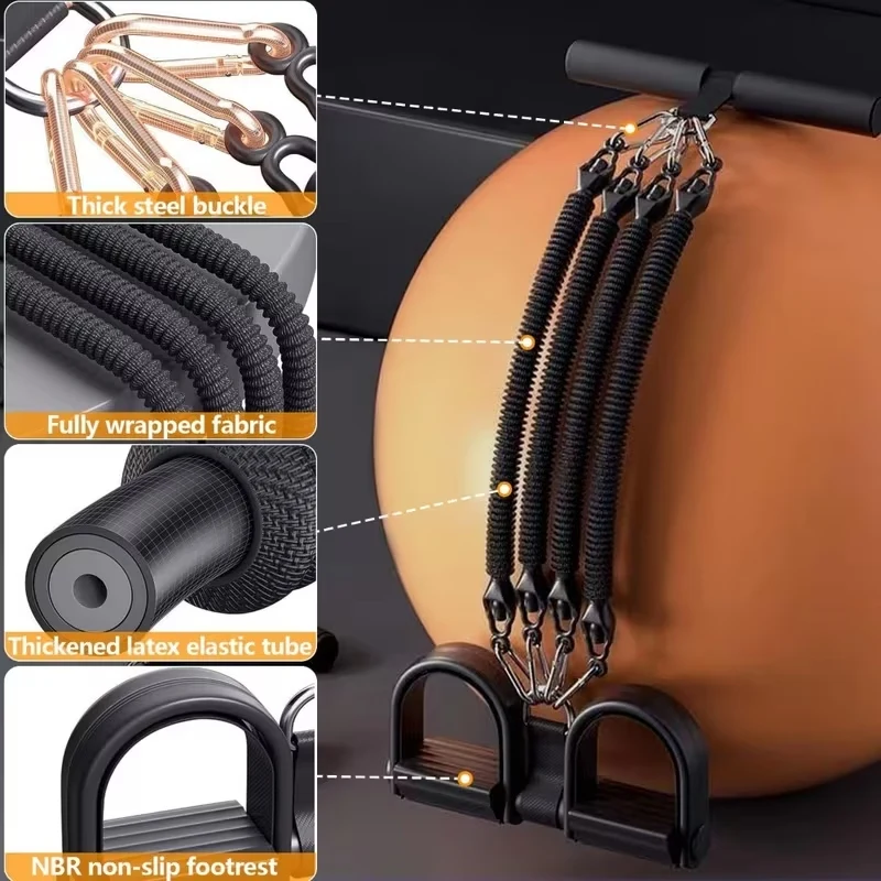 Pedal Tension Rope Abdominal Strength Elastic Rope Home Multi-functional Fitness Resistance Band Exercise Fitness Equipment