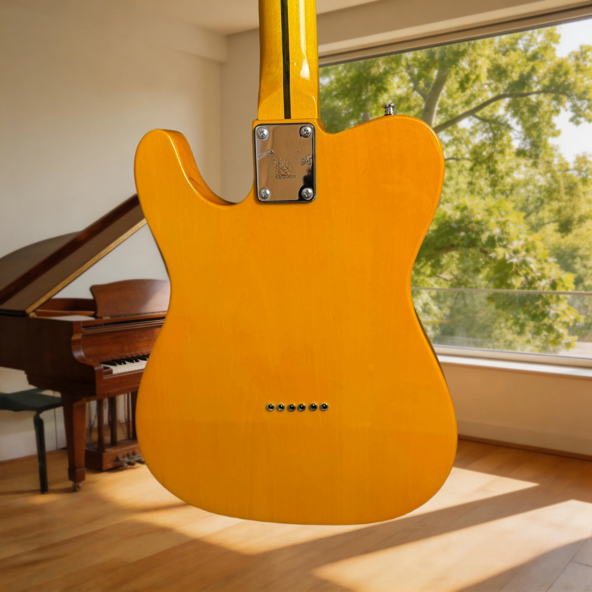 Hot Yellow   Alder Wood Body Maple Fingerboard TLE Electric Guitar Free Delivery New Year Gift Fixed Bridge 2026 view 5